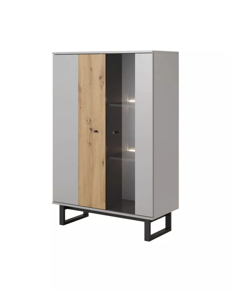 Sekcija Avio WN ar LED Korpusa krāsa: pelēks, · 90 × 40 × 135.2 cm