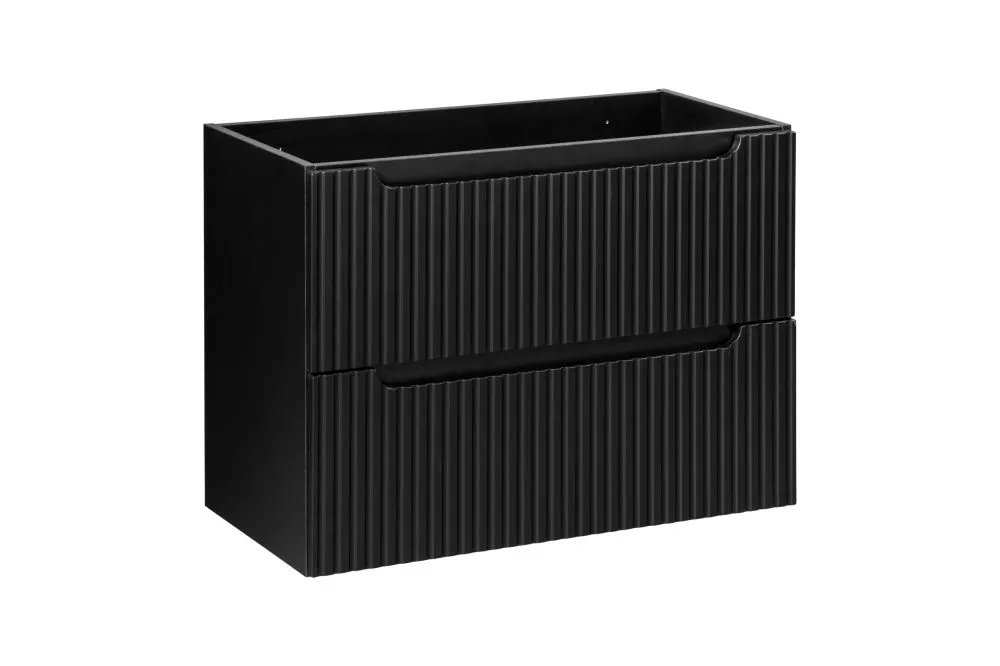 Vannas istabas skapītis Nova 82-2S · Melns · 80 × 57 × 39 cm