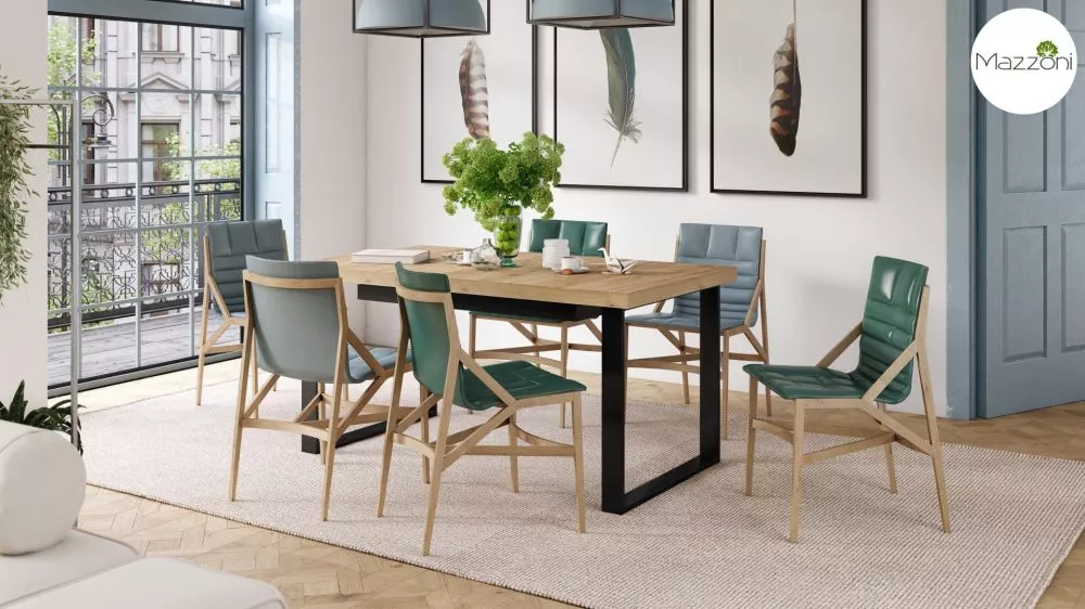 Galds Avella 160-310 · Ozols craft zelts · 160 × 76 × 90 cm