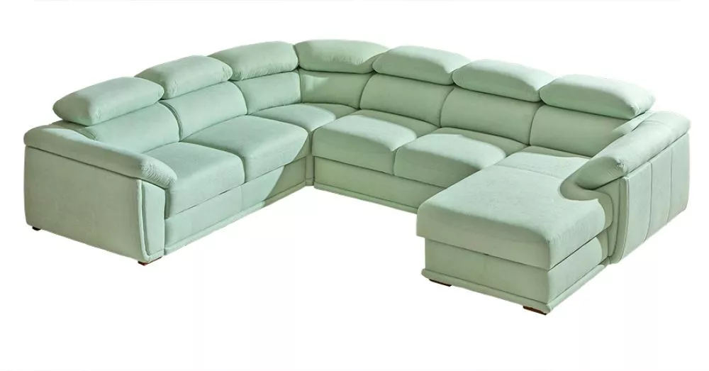 Dīvāns Cadiz 2 standard · Piparmētru · 258 × 325 × 85 cm