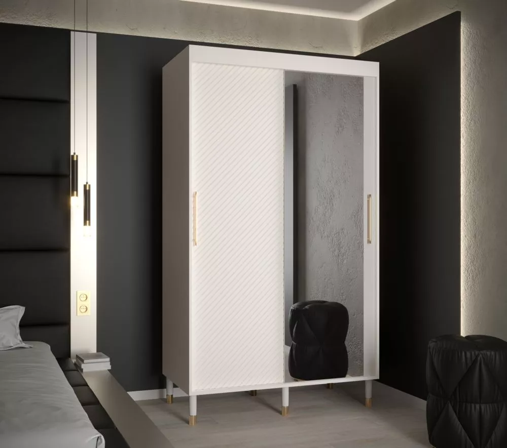 Skapis Calipso Jodelka 2 · Balts · 120 × 62 × 208 cm