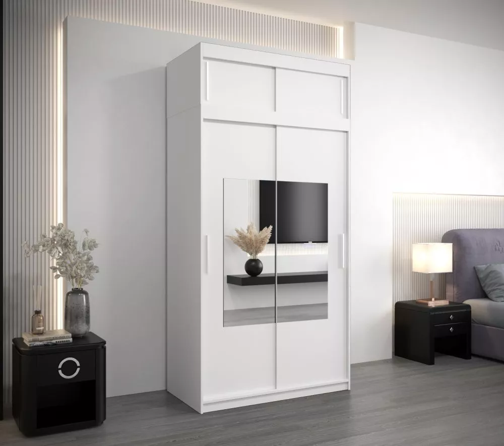 Skapis Torino SZ Premium · Balts · 120 × 62 × 240 cm