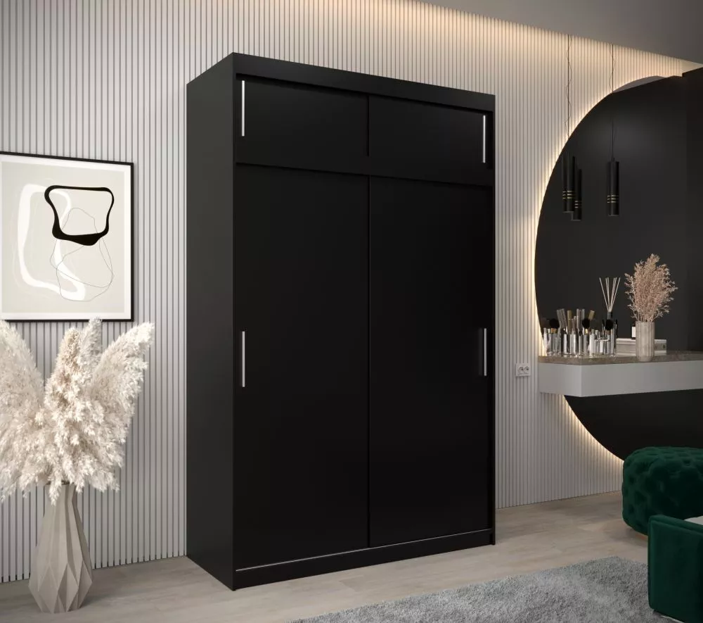 Skapis Tokyo Plus · Melns · 150 × 62 × 240 cm