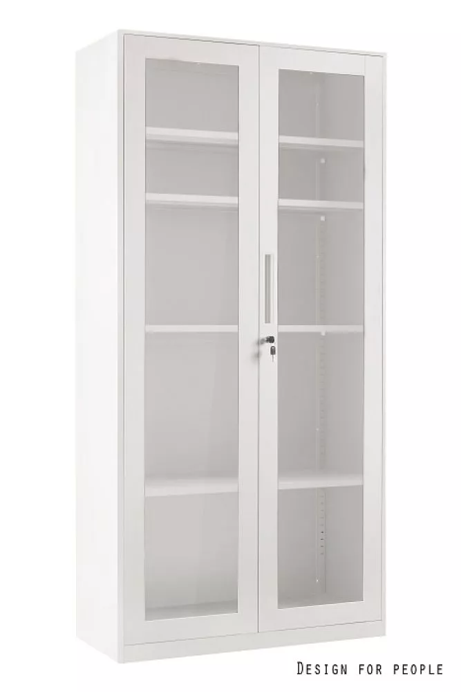 Grāmatu skapis XD-027 · Balts · 90 × 40 × 185 cm
