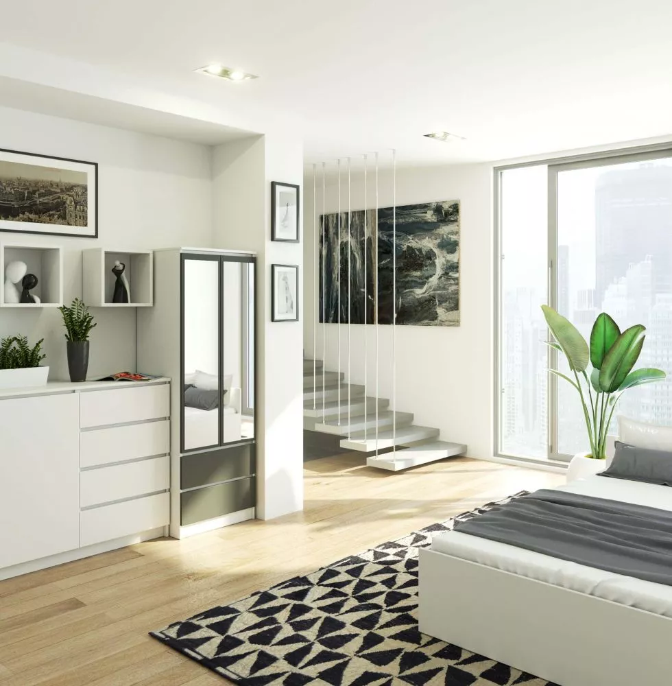Skapis Star S60 Mirror · 60 × 51 × 180 cm