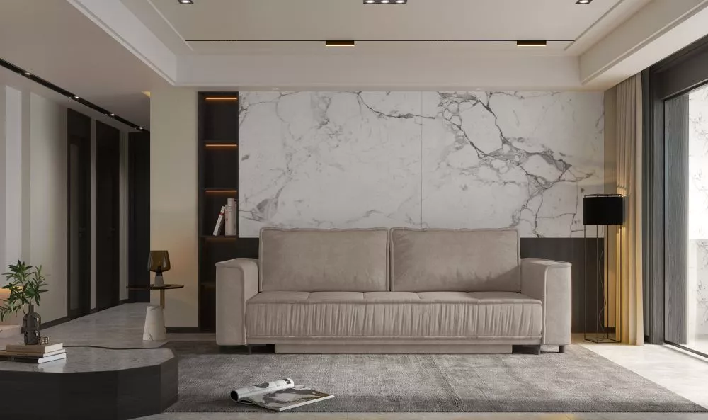 Dīvāns Dallas Sofa Standard · Bēšs · 85 × 230 × 86 cm