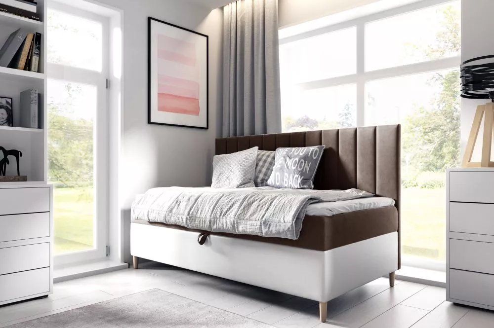 Gulta Maja 2 Boxspring Standard Guļamvietas platums: 100 cm, Korpusa krāsa: balts, Guļamvietas garums: 200 cm, · 108 × 2