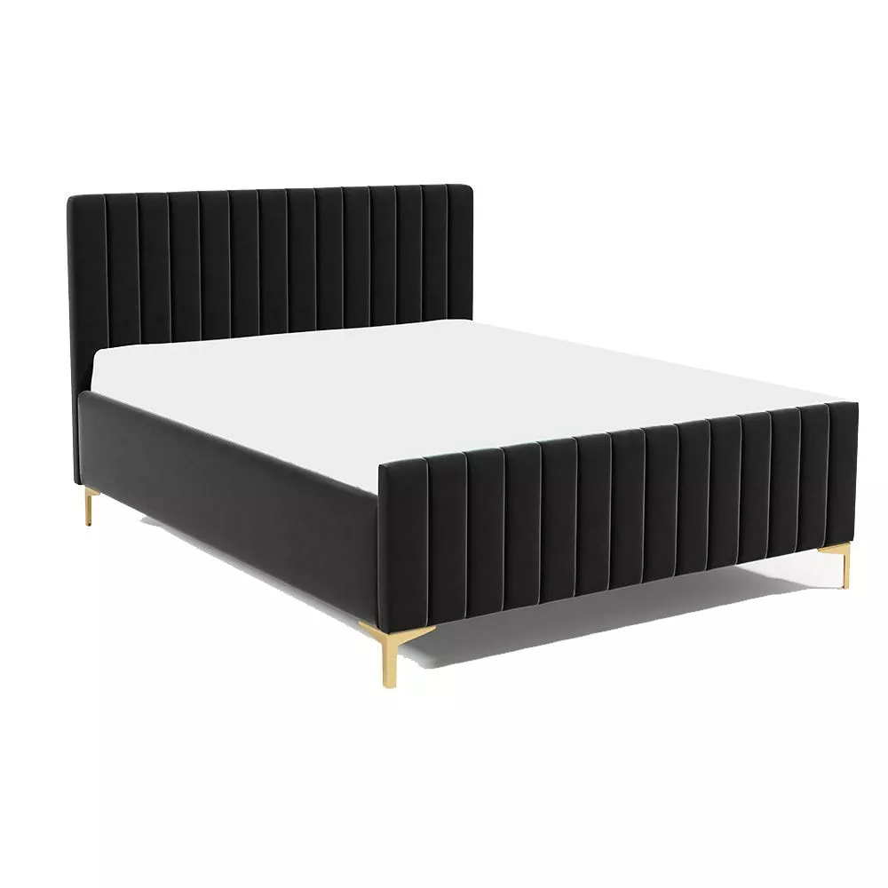 Gulta PK25 Basic ar stelāžu Guļamvietas platums: 120 cm, Guļamvietas garums: 200 cm, stelāžas tips: koka, · Melns · 138 