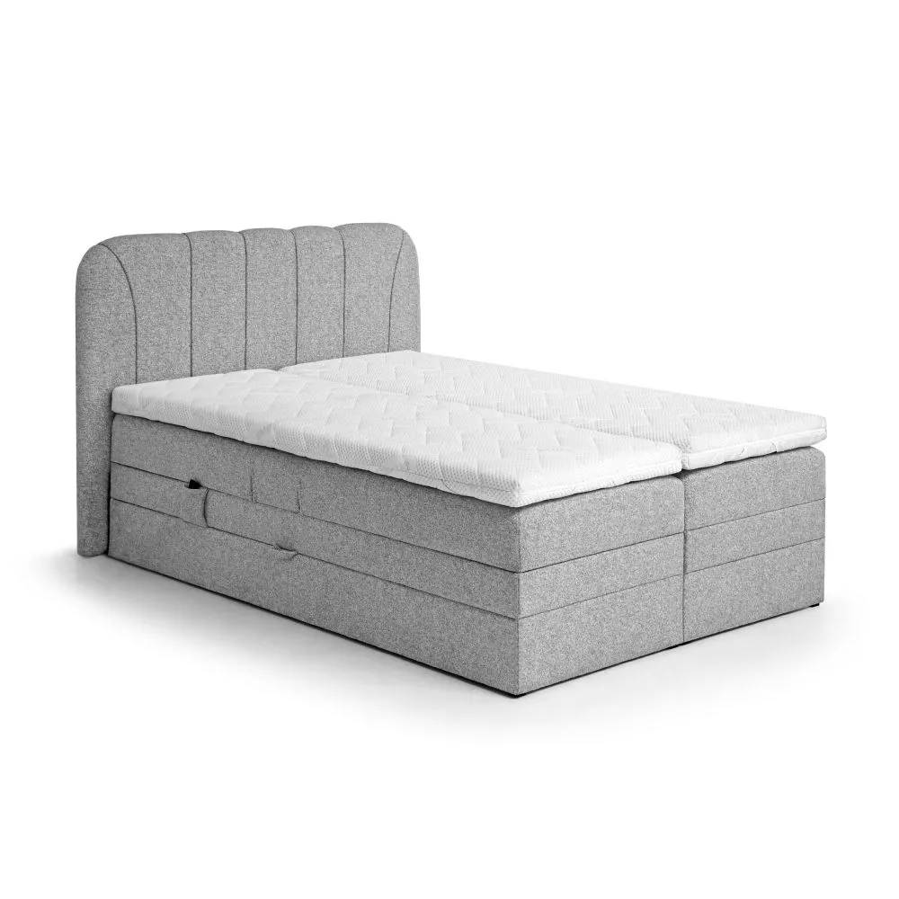 Gulta Royal Electric Standard Guļamvietas platums: 160 cm, Guļamvietas garums: 200 cm, · Gaiši pelēks · 180 × 210 × 116 