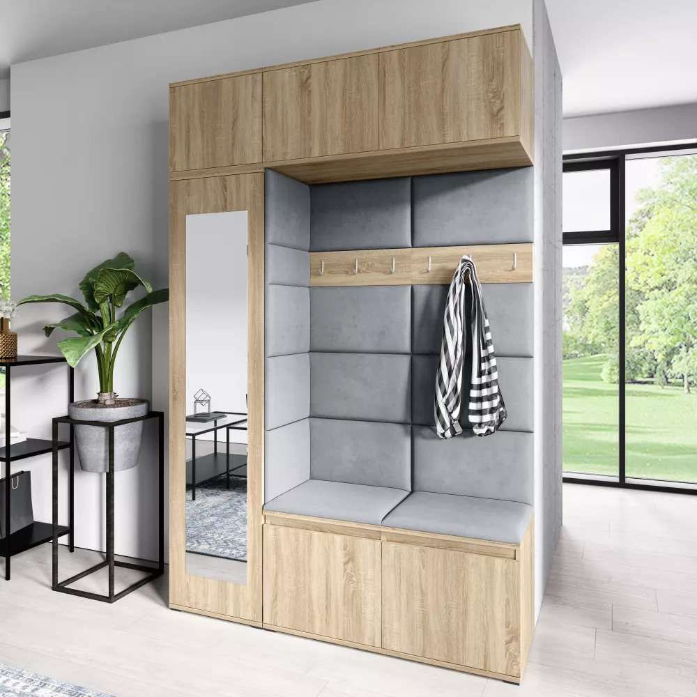 Apavu plaukts Emi 21 Trinity Korpusa krāsa: sonoma, · 145 × 225 × 40 cm