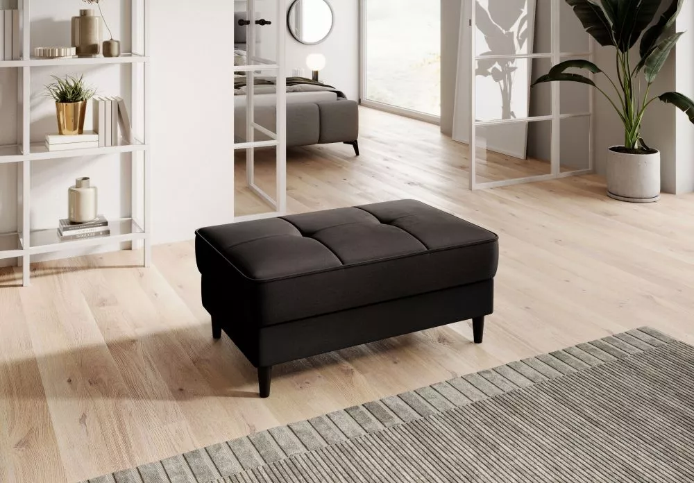 Pufs Bellis P Premium Standard Auduma numurs: Nube 22, · Tumši brūns · 97 × 42 × 62 cm