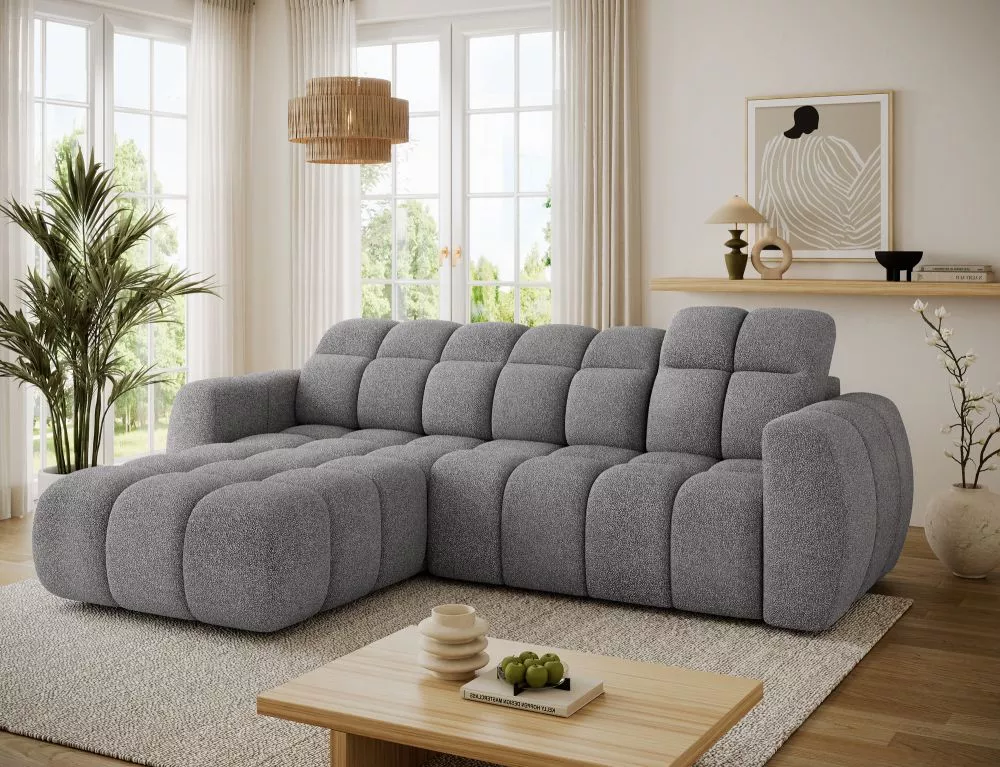 Dīvāns Fanito Standard · Pelēks · 200 × 288 × 88 cm