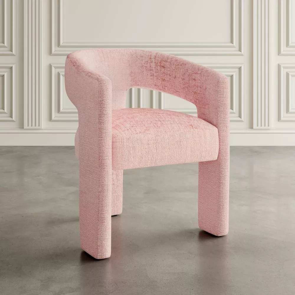 Krēsls Leith LET71 · Rozā · 75 × 58.5 × 56 cm