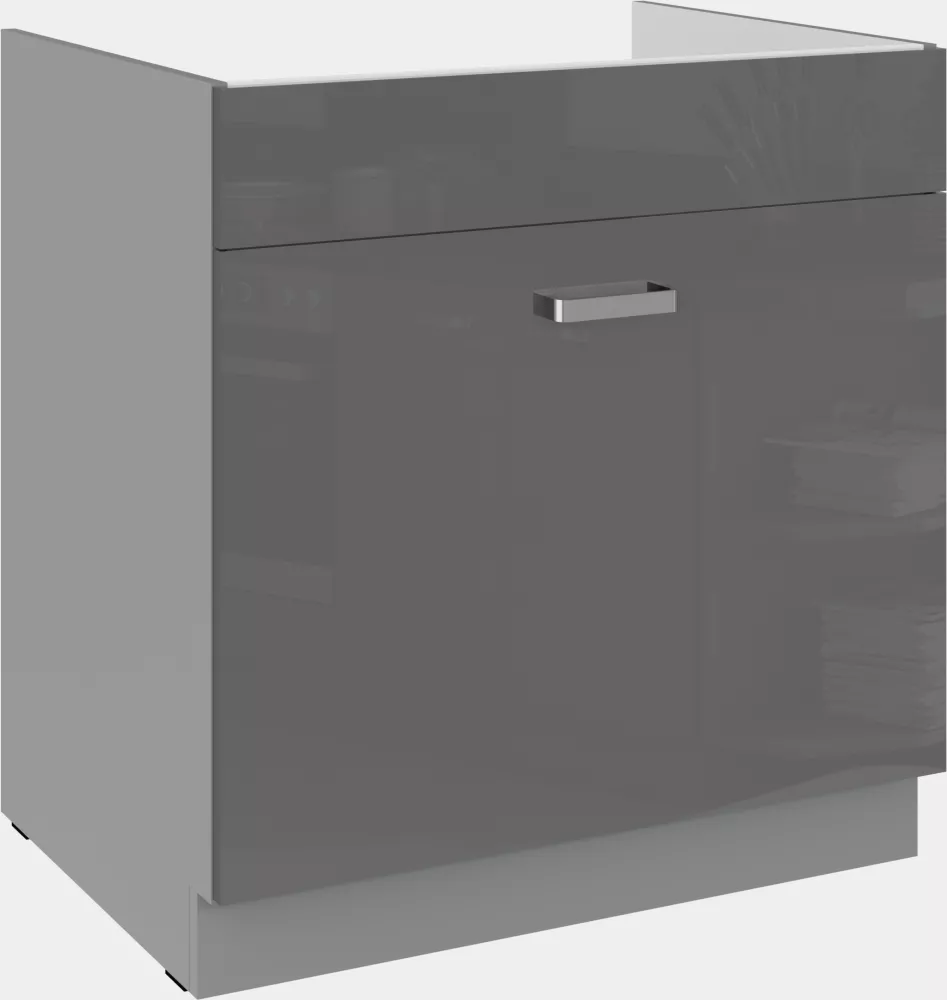 Virtuves skapis Grey 80 ZL 1S BB · Pelēks