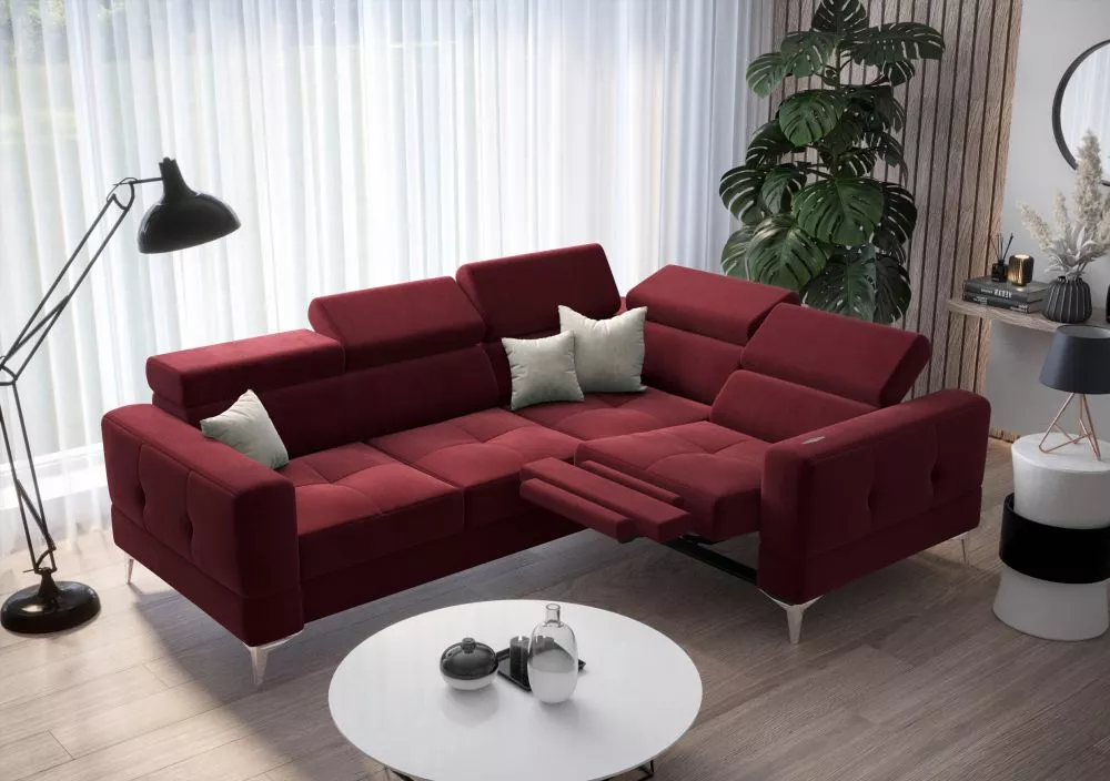 Dīvāns Toscania Premium Relax standard · Sarkans · 185 × 250 × 78 cm