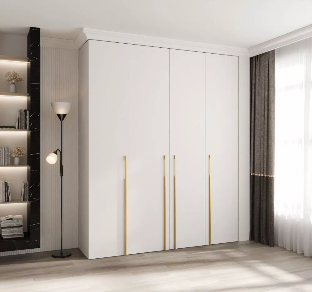 Skapis Como 3 · Balts · 200 × 50 × 245.5 cm