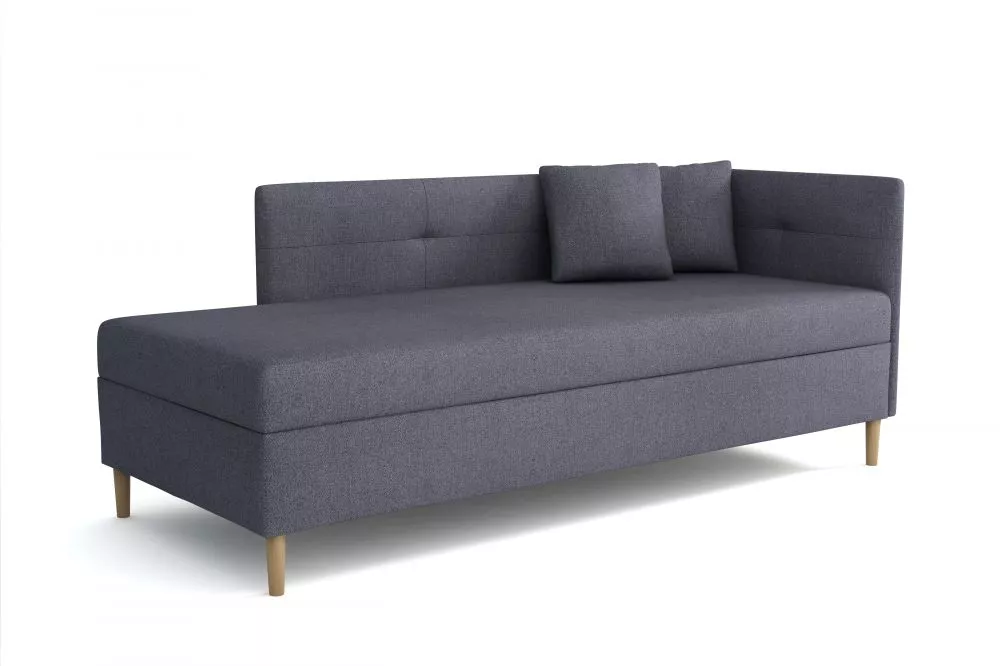 Dīvāns Olimp standard Atvēršanas puse: labā, · Tumši pelēks · 84 × 204 × 82 cm