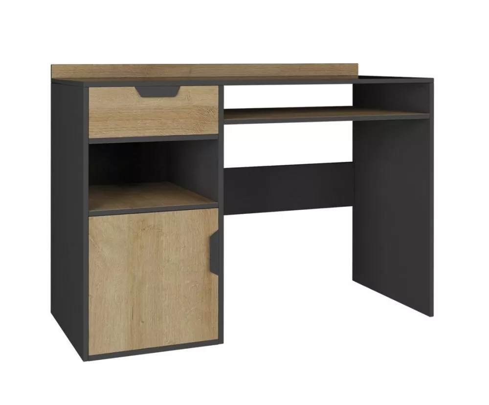 Galds Nano 9 · Grafīts + ozols riviera · 125 × 85 × 55 cm