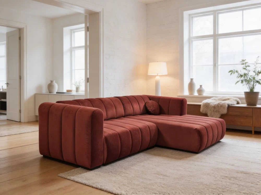 Dīvāns Fumo Corner standard · Oranžs · 176.5 × 264 × 77 cm
