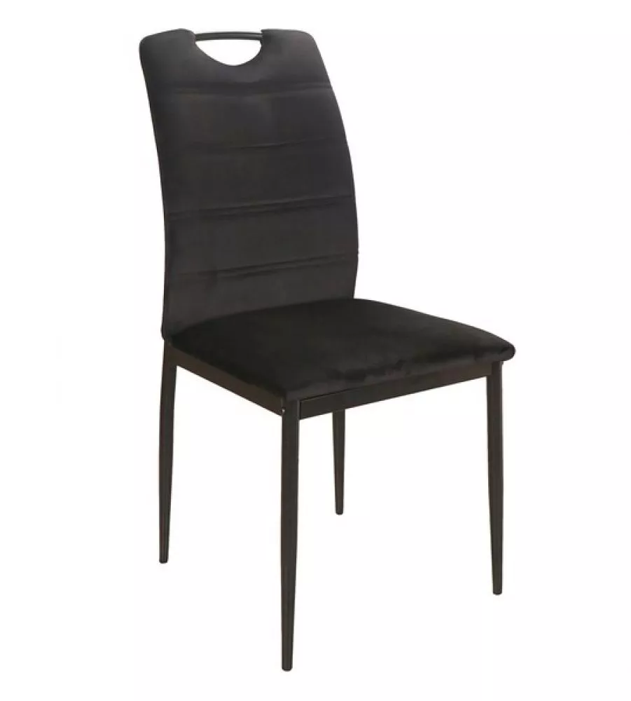 Krēsls Rip Velvet · Melns · 92 × 44 × 38 cm