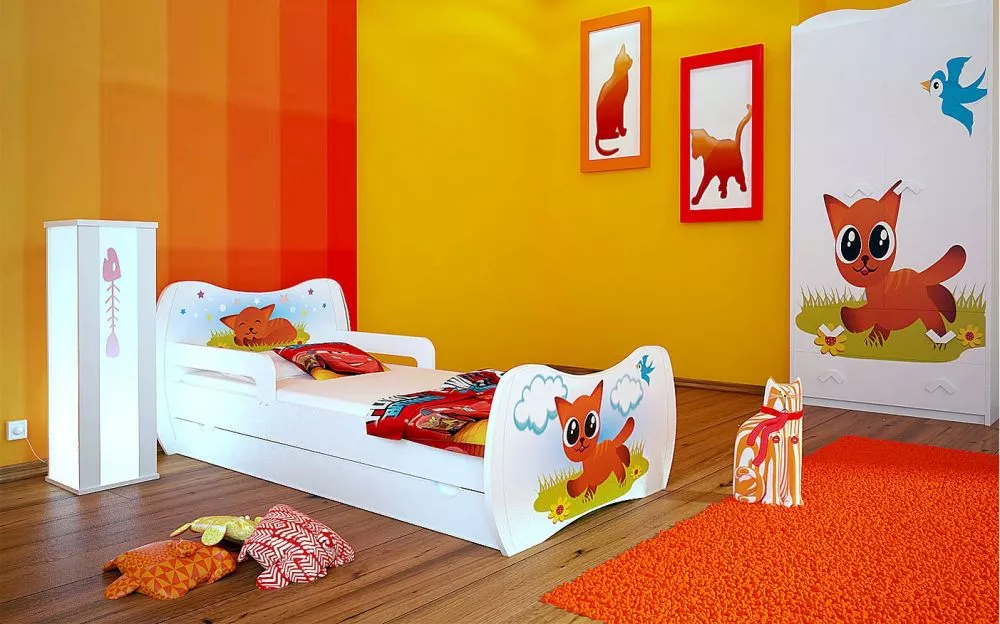 Bērnu gulta Dream L04 160x80 DM20 ar stelāžu Guļamvietas platums: 80 cm, Guļamvietas garums: 160 cm, · 104 × 164 × 71 cm