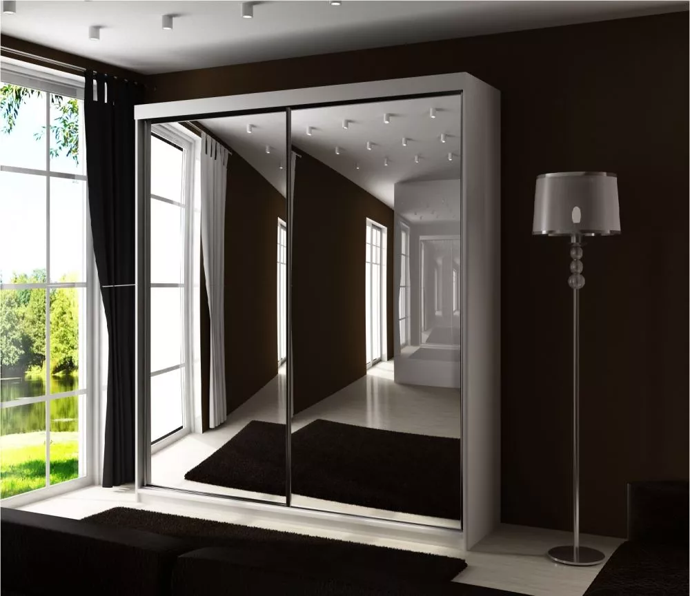 Skapis Top 21 ar LED · Balts · 150 × 62 × 200 cm