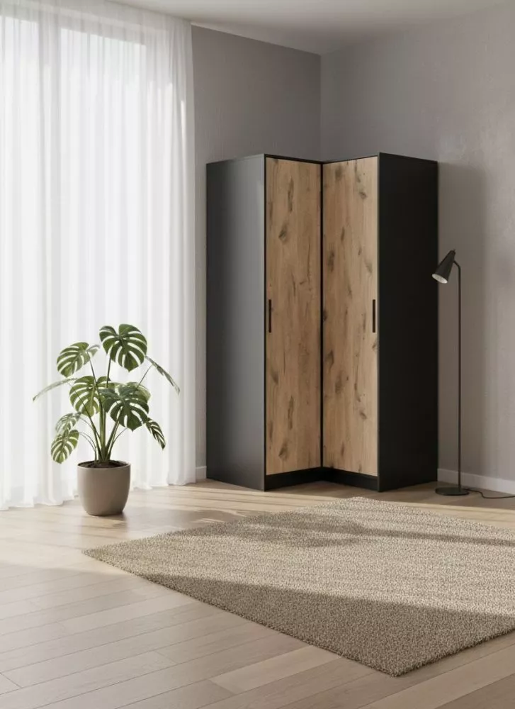 Skapis Lati Corner · 108.5 × 106.5 × 200 cm