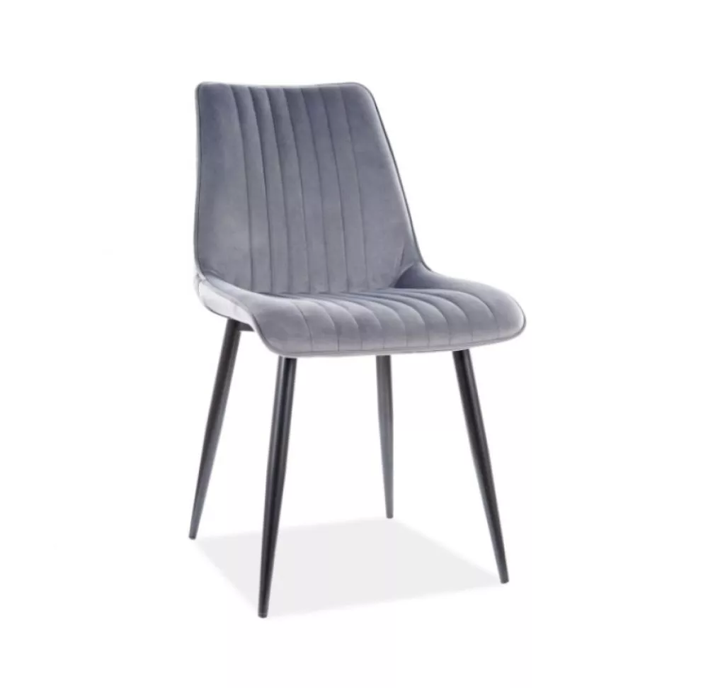 Krēsls Kim Velvet · Pelēks · 88 × 47 × 42 cm