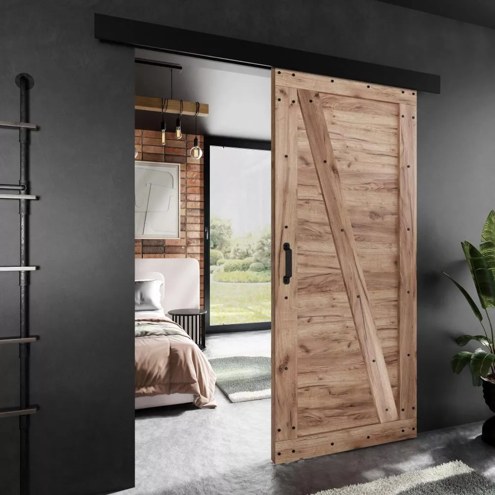 Bīdāmās durvis Adio M-4 · Ozols craft zelts · 86 × 205 cm
