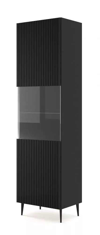 Sekcija Ravenna B Black W1DS ar LED Korpusa krāsa: melns, · 59.6 × 41.8 × 215 cm