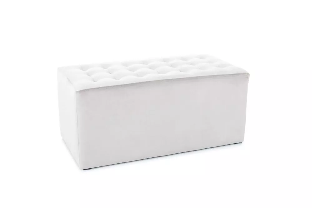 Pufs Lori 2 Velvet Auduma numurs: Bluvel 03, · Gaiši pelēks · 76 × 34 × 39 cm
