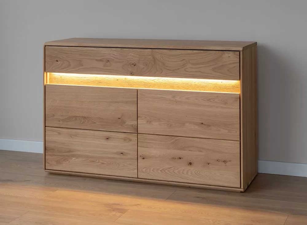 Kumode Divisione 07 ar LED · Ozols · 123 × 43.5 × 86 cm