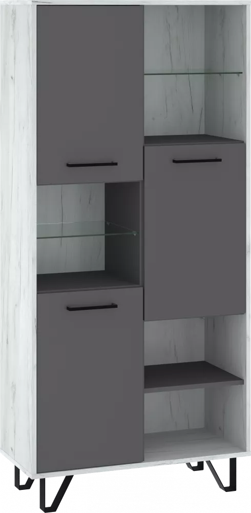 Sekcija Boss BOS-09 Korpusa krāsa: ozols craft balts, · 80 × 39 × 170 cm