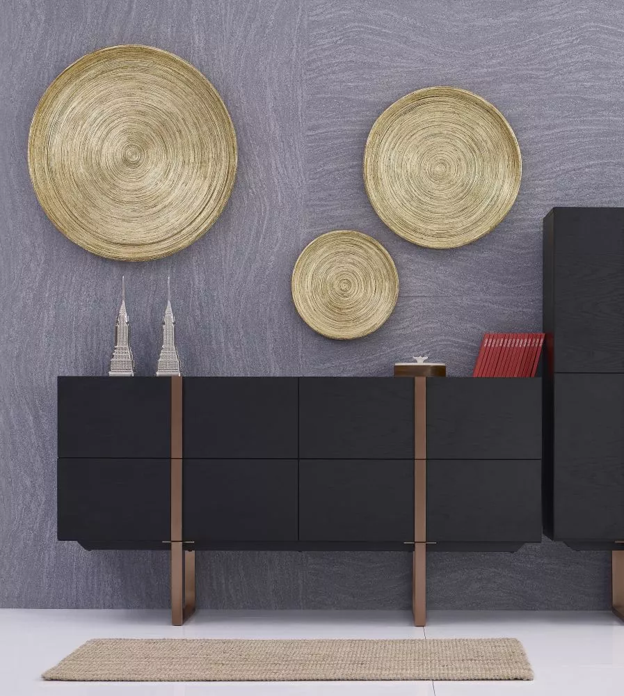 Kumode Hudson H02 · Melns ozols · 180 × 43 × 90 cm