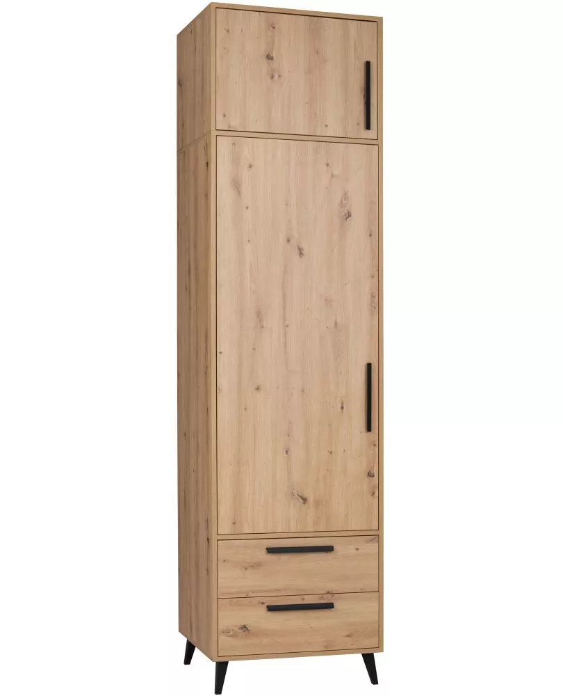 Skapis Arti A3N · Ozols artisan · 63.2 × 53.6 × 239.5 cm