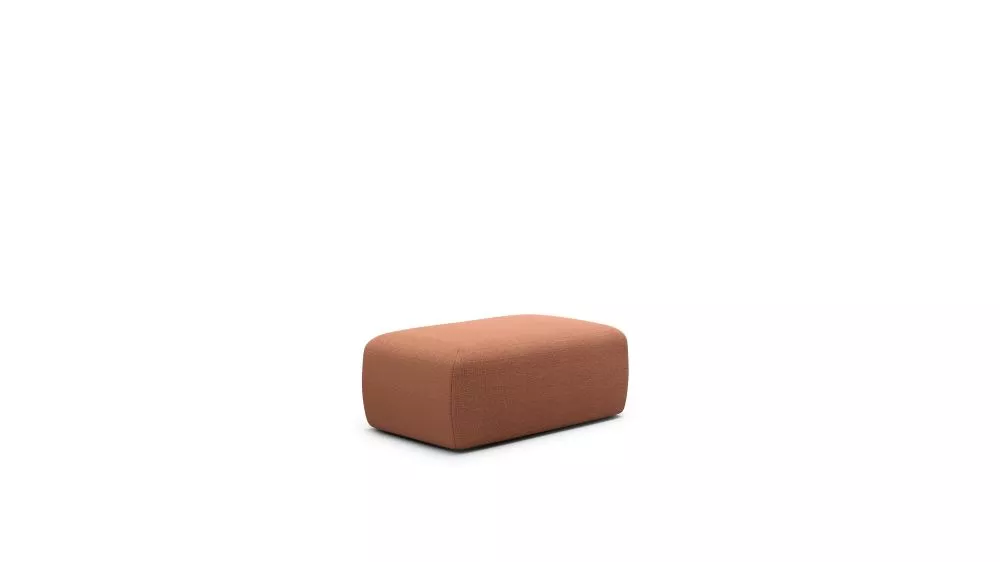 Pufs Torretta P standard Auduma numurs: Aragon 56, · Oranžs · 102 × 43 × 62 cm