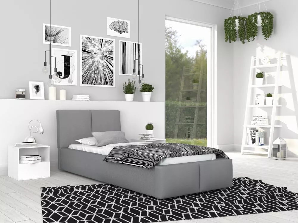 Gulta Fresia Premium Standard ar stelāžu Guļamvietas platums: 90 cm, Guļamvietas garums: 200 cm, stelāžas tips: metāla, 