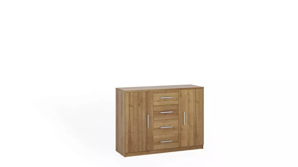 Kumode Bono BO-01 · Zelta ozols · 120 × 40 × 90 cm