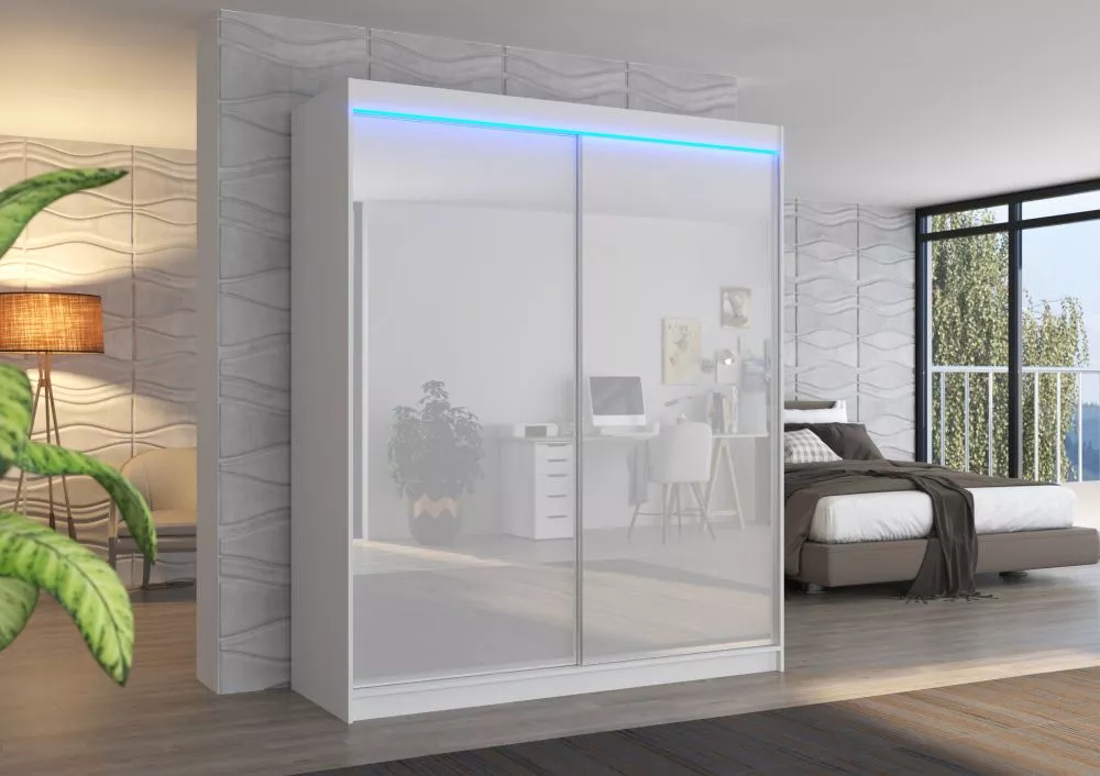 Skapis Luna A ar LED · 180 × 58 × 215 cm