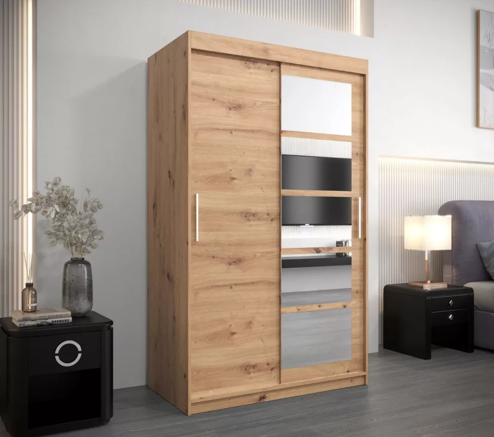 Skapis Roma 1 · Ozols artisan · 120 × 62 × 200 cm