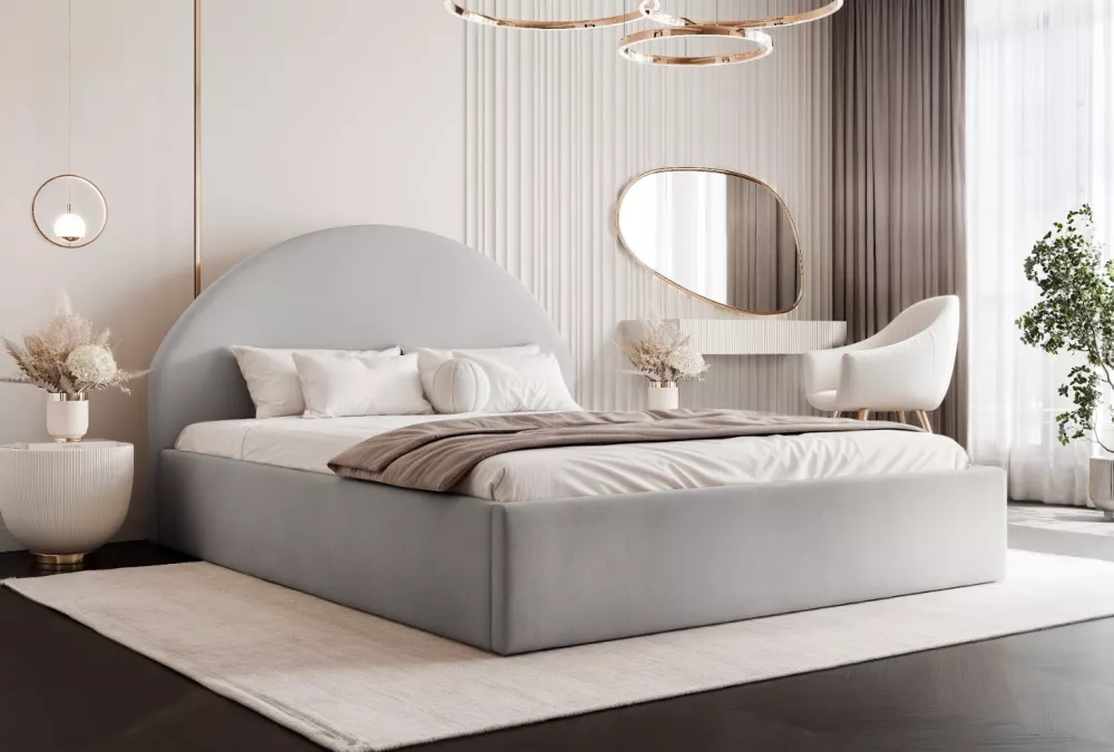 Gulta Bella Standard ar stelāžām Guļamvietas platums: 160 cm, Guļamvietas garums: 200 cm, stelāžas tips: koka, · Gaiši p