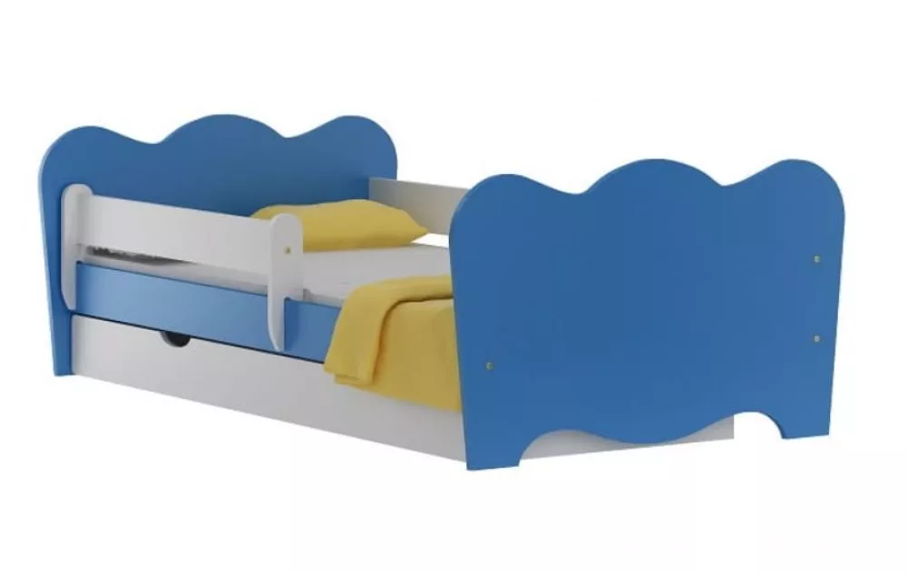 Bērnu gulta Maja 20S ar stelāžu Guļamvietas platums: 70 cm, Guļamvietas garums: 140 cm, · 82 × 144 × 65 cm