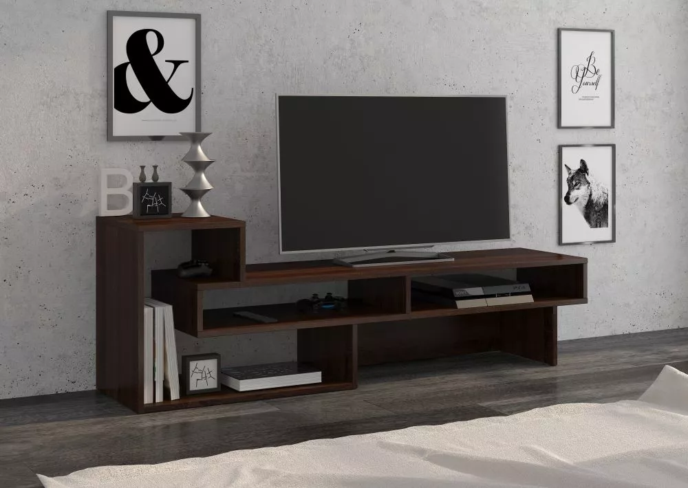 TV tumba Oregon Meblo · Sonoma tumša · 145.5 × 35 × 48.4 cm