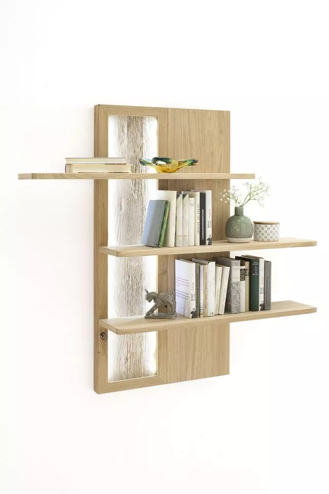 Plaukts Santori 53 ar LED · Ozols · 121 × 115 × 26 cm