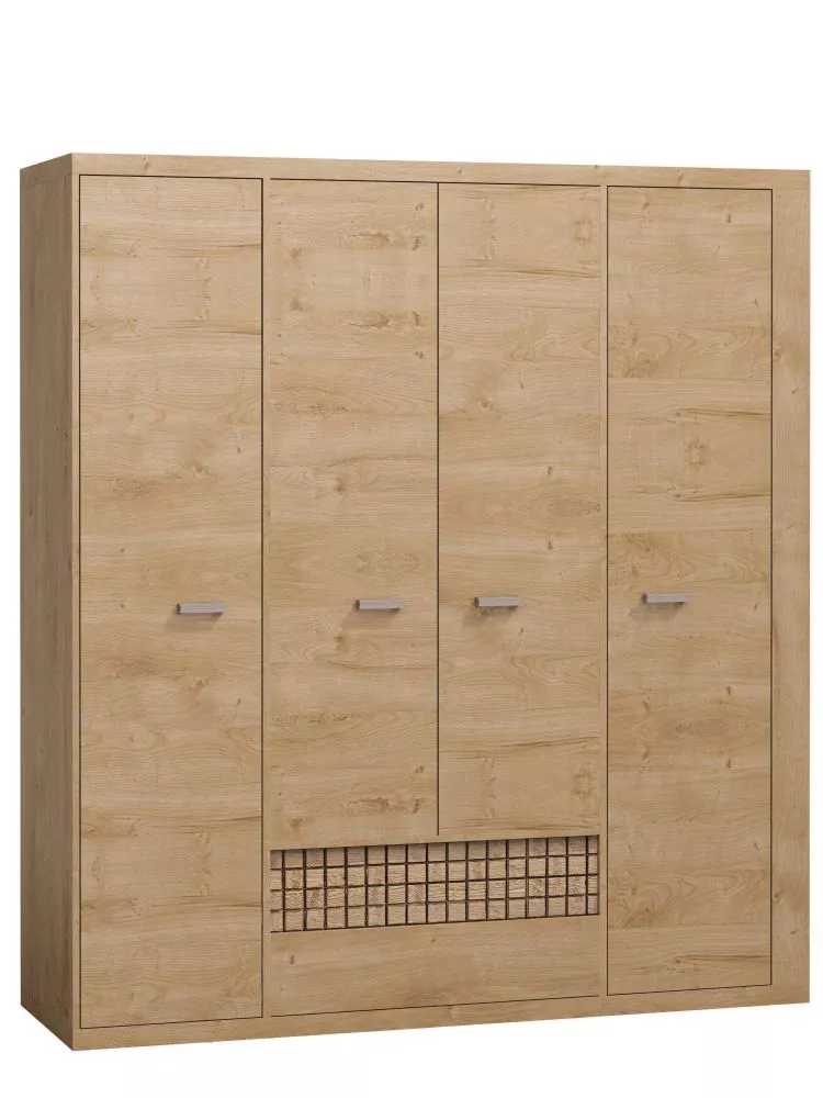Skapis Natural N3 · Ribbeck ozols · 195.5 × 57.5 × 200.5 cm