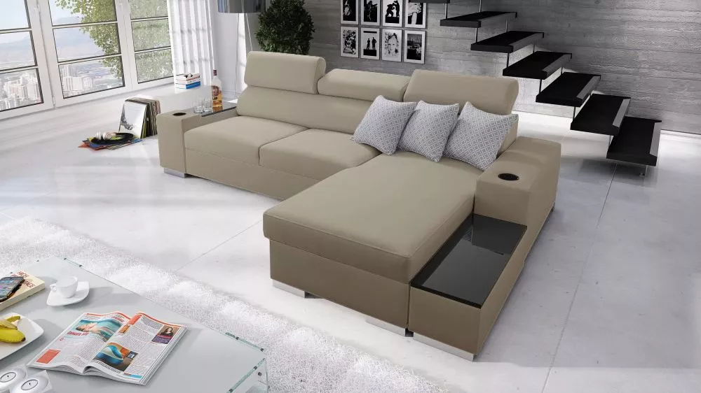 Dīvāns Perseo 1 Mini Standard · Bēšs · 170 × 274 × 95 cm