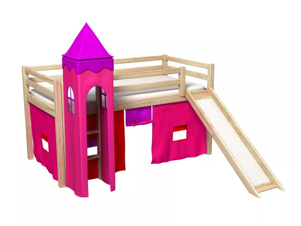 Bērnu gulta Gabi Z Tower ar stelāžu Guļamvietas platums: 80 cm, Guļamvietas garums: 180 cm, · 88 × 188 × 106 cm