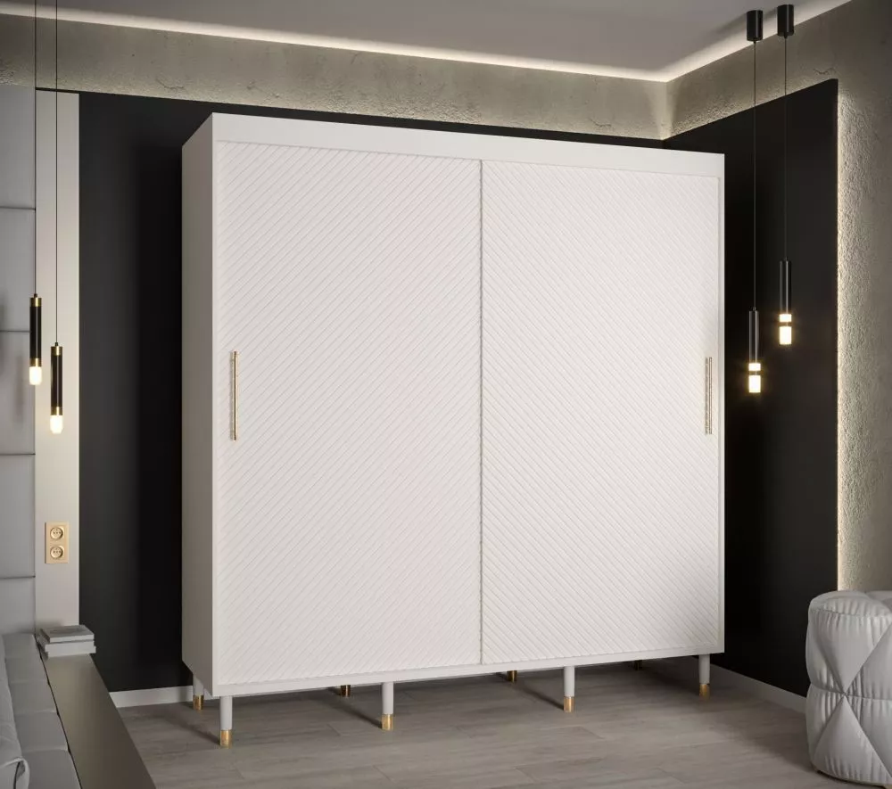 Skapis Calipso Jodelka 1 · Balts · 200 × 62 × 208 cm