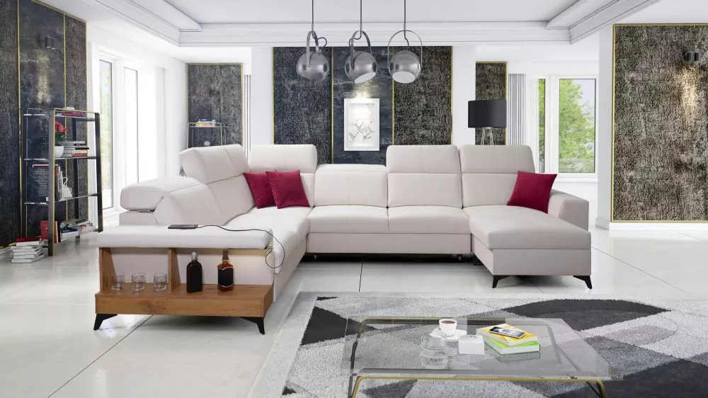 Dīvāns Belutti 8 Lancelot Standard · Krēma · 288 × 362 × 84 cm