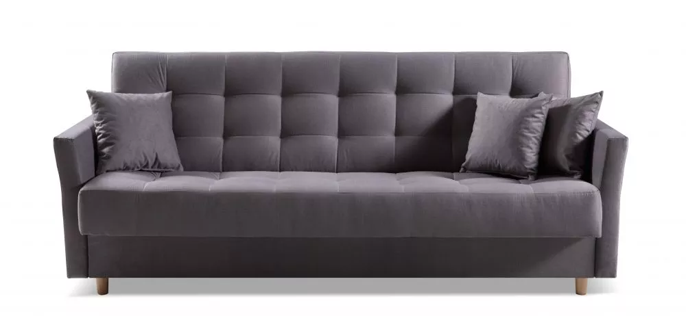 Dīvāns Savona 3S standard · Grafīts · 95 × 223 × 90 cm